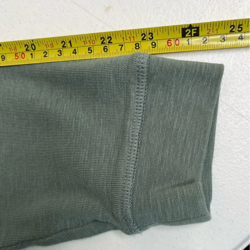 Tailor Vintage Round Neck Long Sleeve Performance Airotec Green Shirt Men Large